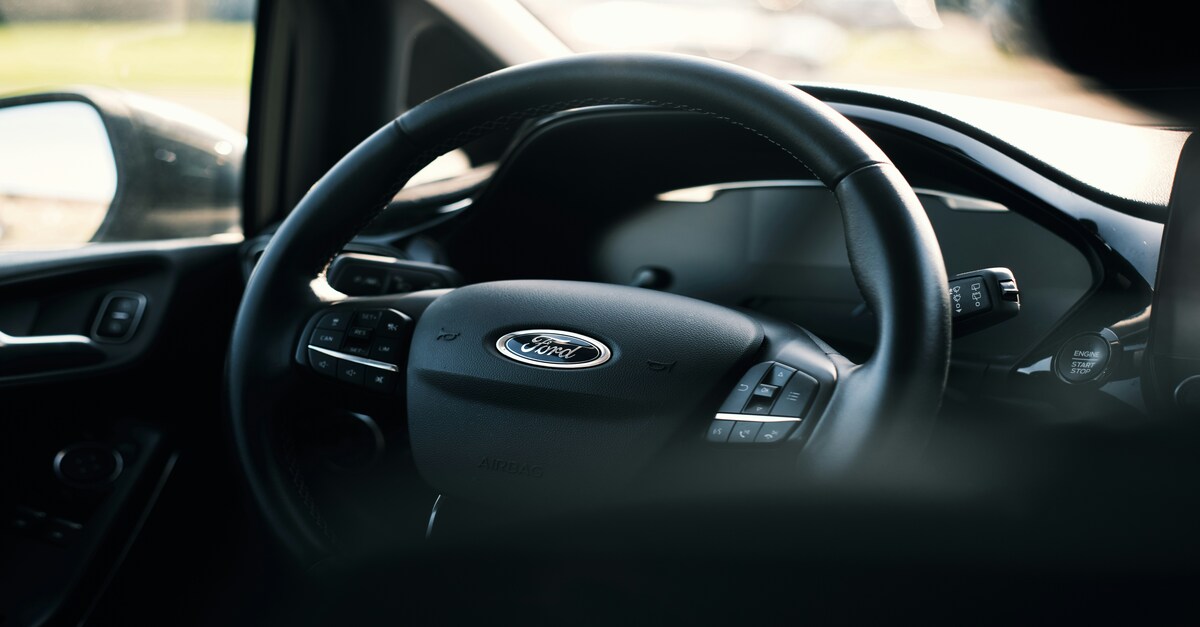 A ford vehicle steering wheel