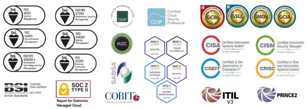 Getronics SOC certifications