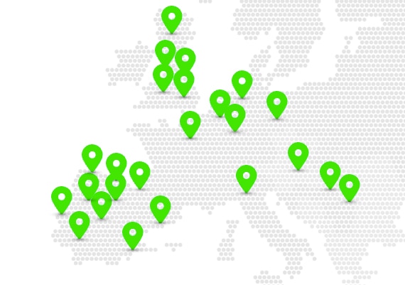 Map of the European region