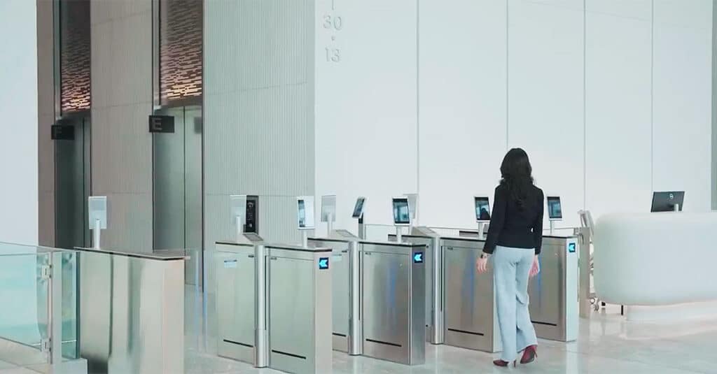 Facial recognition in the Jakarta Mori Building