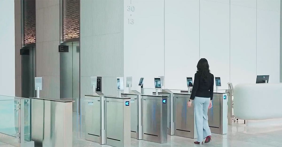 Facial recognition in the Jakarta Mori Building
