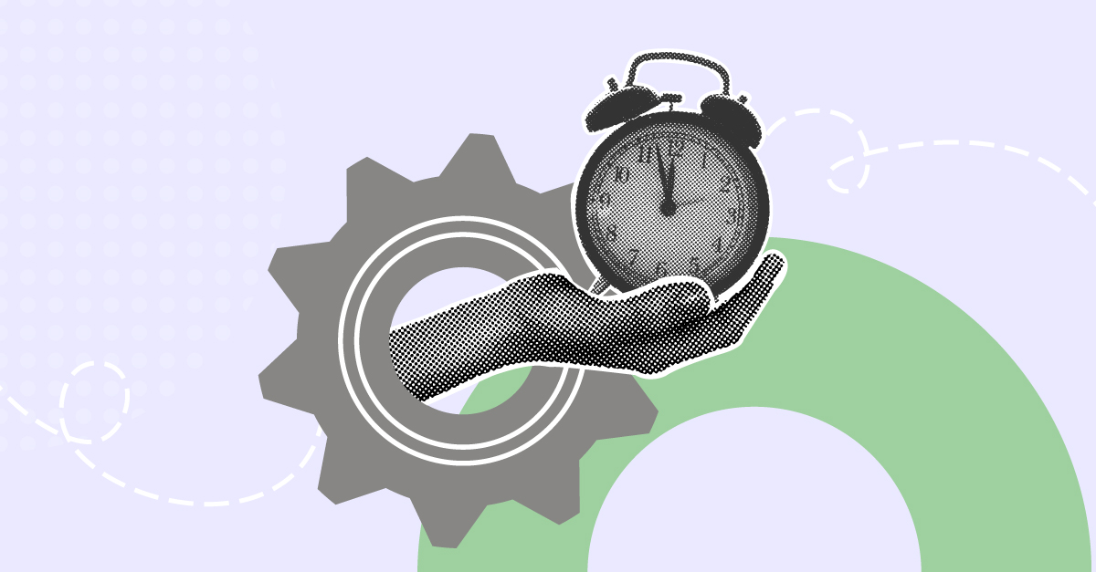 Vectorial image that illustrates the pressure to keep the business running efficiently.